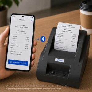 Impresora ticketera térmica de escritorio USB + Bluetooth 57mm 58mm Xprinter 58IIZ - Imagen 5