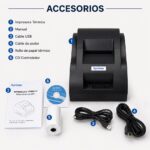 Impresora ticketera térmica de escritorio USB + Bluetooth 57mm 58mm Xprinter 58IIZ - Imagen 4