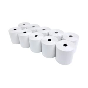 10 Contometros papel térmico 80x80mm 55g para impresora escritorio