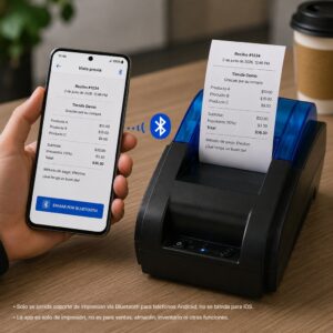 Impresora ticketera térmica USB Bluetooth 57mm 58mm CX58D - Imagen 6
