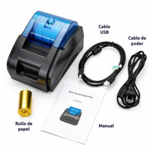Impresora ticketera térmica USB Bluetooth 57mm 58mm CX58D - Imagen 4