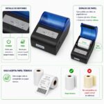Impresora ticketera térmica portátil batería con sujetador 57mm 58 mm USB + Bluetooth Xprinter P103 - Imagen 7