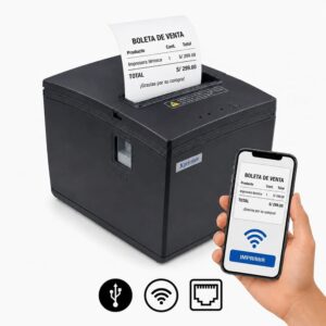 Impresora ticketera térmica escritorio USB LAN WIFI 80mm Xprinter E260L