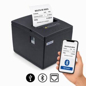 Impresora ticketera térmica de escritorio USB LAN Bluetooth 80mm Xprinter E260L