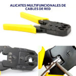 Kit Crimpeador + Rastreador cable + Pelacable + 15 Adaptadores Rj45 RJ11 + Detector corriente - Imagen 3
