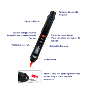 Multímetro digital lapicero smart portátil práctico NOYAFA NF-5310B - Imagen 10