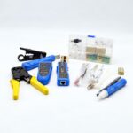 Kit Crimpeador + Rastreador cable + Pelacable + 15 Adaptadores Rj45 RJ11 + Detector corriente - Imagen 2