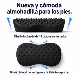 Reposapies con espuma viscoelastica para asiento con funda velboa BC-059 - Imagen 3