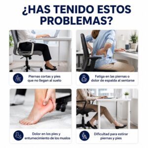 Reposapies con espuma viscoelastica para asiento con funda velboa BC-059 - Imagen 4