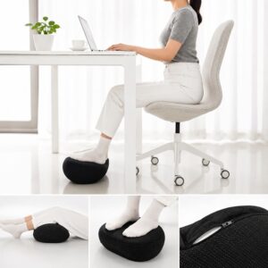 Reposapies con espuma viscoelastica para asiento con funda velboa BC-059 - Imagen 5