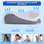 Almohada ortopedica de espuma viscoelastica + funda tela 3D Mesh - Imagen 4