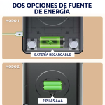 Balanza gramera metálica portátil 10KG/1g con botones táctiles y bateria recargable KF-72 - Imagen 8