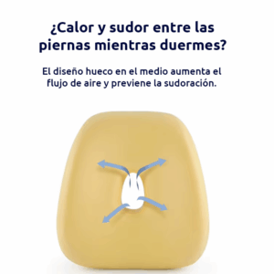 Cojín reposarodilla espuma viscoelastica con funda velboa Sugar knee - Imagen 7