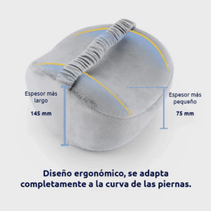 Cojín reposarodilla espuma viscoelastica con funda velboa Sugar knee - Imagen 8