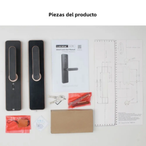 Cerradura digital smart C91 pilas AAA Huella/Tarjeta/Clave/Llave/APP bluetooth - Imagen 6