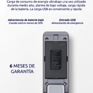 Cerradura digital smart S61 batería Reconocimiento facial/Huella/Tarjeta/Llave/APP wifi - Imagen 10