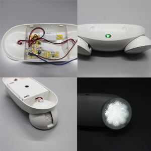 Luz de Emergencia 24 LED 120 minutos duración sin switch ni enchufe 2x2W - Imagen 6