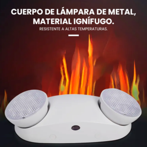 Luz de Emergencia 24 LED 120 minutos duración sin switch ni enchufe 2x2W - Imagen 3
