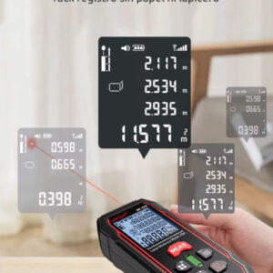 Medidor de distancia láser distanciómetro digital NF-270 hasta 70 metros m/in - Imagen 7