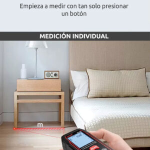Medidor de distancia láser distanciómetro digital NF-270 hasta 70 metros m/in - Imagen 10