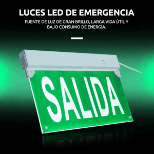 Señal de salida emergencia 3W 180 minutos duración sin switch ni enchufe - Imagen 3