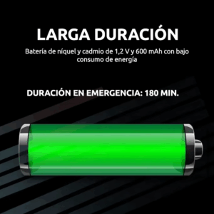 Señal de salida emergencia 3W 180 minutos duración sin switch ni enchufe - Imagen 4