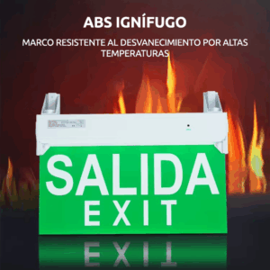 Señal de salida emergencia 3W 180 minutos duración sin switch ni enchufe - Imagen 5