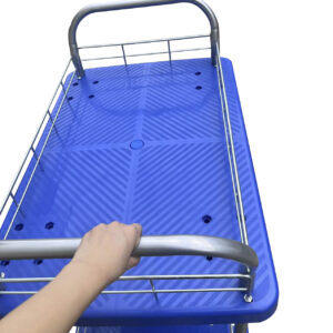 Carrito azul doble nivel multiuso en general 200 KG 50x70cm - Imagen 5