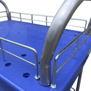 Carrito azul doble nivel multiuso en general 200 KG 50x70cm - Imagen 6