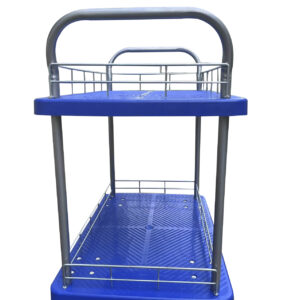 Carrito azul doble nivel multiuso en general 200 KG 50x70cm - Imagen 7