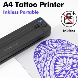 Impresora portátil térmica A4 para tatuajes/hojas térmicas Bluetooth A49 LUCK JINGLE - Imagen 3