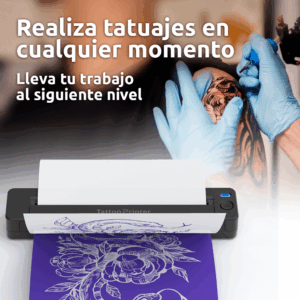 Impresora portátil térmica A4 para tatuajes/hojas suelta USB + Bluetooth A49 203dpi LUCK JINGLE - Imagen 12