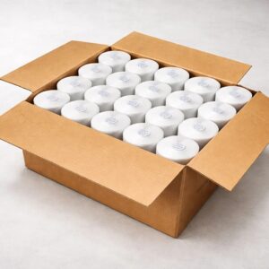 Caja de 20 rollos de 350 etiquetas adhesivas térmico 100x150mm TD blanco