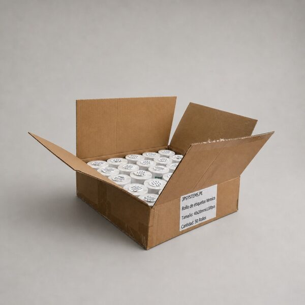 caja de 50 rollos 40x20mm 1300