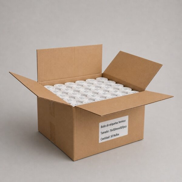 caja de 50 rollos 76x50mm 500