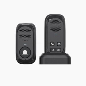 Timbre inalambrico bi-direccional con bateria hasta 50 metros aire libre horizontal IP44