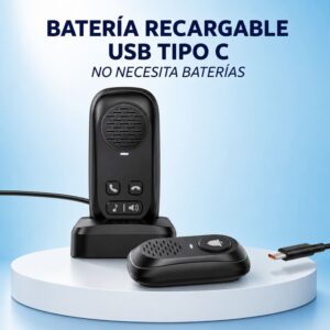 Timbre inalambrico bi-direccional con bateria hasta 50 metros aire libre horizontal IP44 - Imagen 6