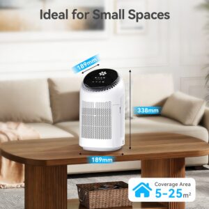 Purificador de aire A01 con deshumificador 2 en 1 hasta 25m2 con temporizador y modo sleep - Imagen 3