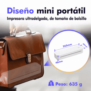 Impresora portátil térmica A4 210mm USB + Bluetooth modelo D80H 304dpi - Imagen 14