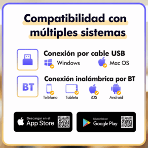 Impresora portátil térmica A4 210mm USB + Bluetooth modelo D80H 304dpi - Imagen 19