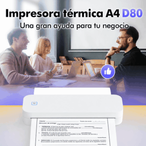 Impresora portátil térmica A4 210mm USB + Bluetooth modelo D80H 304dpi - Imagen 21