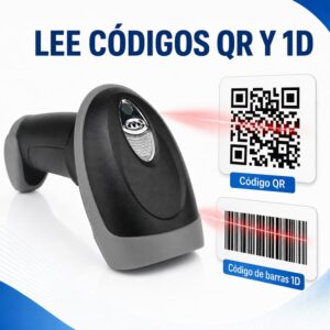 Lector escaner código de barras alámbrico USB 2D 1D 6708 con protección anticaida - Imagen 4