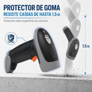 Lector escaner código de barras alámbrico USB 2D 1D 6708 con protección anticaida - Imagen 5