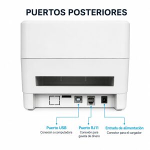Impresora térmica de etiquetas adhesivas para códigos de barra D40H USB + Bluetooth - Imagen 5