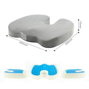 Combo cojín lumbar para espalda + cojín de asiento espuma viscoelástica - Imagen 6