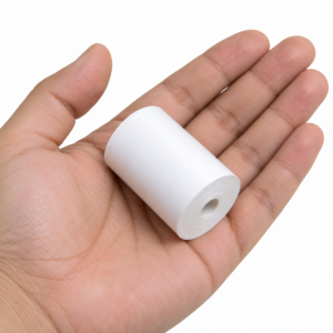 Rollo de etiquetas adhesivas térmico TD continuo 53mm x 3 metros para impresora TP220